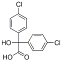 α,α-ビス(p-クロロフェニル)-α-ヒドロキシ酢酸 化学構造式