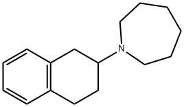 Hexahydro-1-(1,2,3,4-tetrahydronaphthalen-2-yl)-1H-azepine 结构式