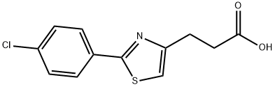 2-(4-Chlorophenyl)-4-thiazolepropionic acid|