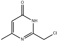 2-(クロロメチル)-6-メチルピリミジン-4-オール 化学構造式