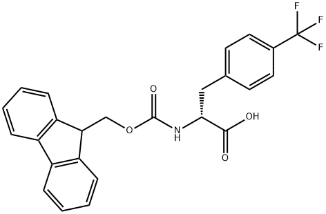 FMOC-D-4-Trifluoromethylphe Structure