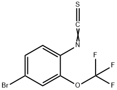 4-ブロモ-1-イソチオシアナト-2-(トリフルオロメトキシ)ベンゼン 化学構造式