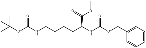 S-2-(苄氧羰基氨基)-6-(叔丁氧羰基氨基)己酸甲酯, 2389-49-3, 结构式