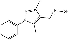 3,5-DIMETHYL-1-PHENYL-1H-PYRAZOLE-4-CARBALDEHYDE OXIME Structure