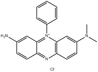3-amino-7-(dimethylamino)-5-phenylphenazinium chloride  Struktur