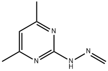 Formaldehyde, (4,6-dimethyl-2-pyrimidinyl)hydrazone (8CI) Struktur