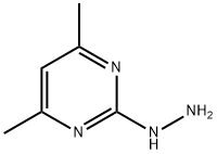 2-肼基-4,6-二甲基嘧啶, 23906-13-0, 结构式