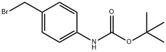 Tert-Butyl 4-(bromomethyl)phenylcarbamate Struktur