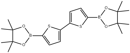5,5'-ビス(4,4,5,5-テトラメチル-1,3,2-ジオキサボロラン-2-イル)-2,2'-ビチオフェン 化学構造式