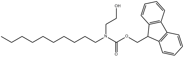 Decyl(2-hydroxyethyl)-carbaMic Acid 9H-Fluoren-9-ylMethyl Ester Struktur