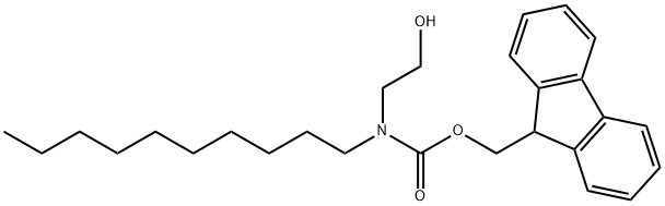 Decyl(2-hydroxyethyl)-carbaMic Acid 9H-Fluoren-9-ylMethyl Ester 化学構造式