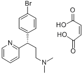 マレイン酸デキスブロムフェニラミン 化学構造式