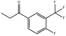4-氟-3-(三氟甲基)苯丙酮,239107-27-8,结构式