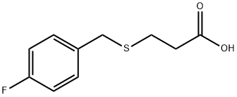 3-((4-氟苄基)硫代)丙酸 结构式