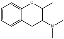 3,4-ジヒドロ-3-(ジメチルアミノ)-2-メチル-2H-1-ベンゾピラン 化学構造式