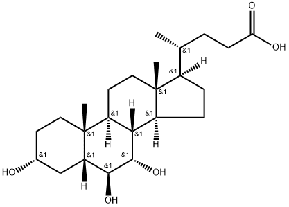 α-鼠胆酸, 2393-58-0, 结构式