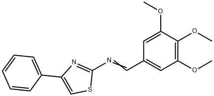 23937-97-5 4-Phenyl-2-[(3,4,5-trimethoxybenzylidene)amino]thiazole