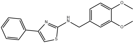4-Phenyl-2-(veratrylamino)thiazole Structure