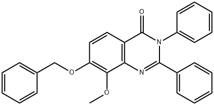 4(3H)-Quinazolinone,  7-(benzyloxy)-8-methoxy-2,3-diphenyl-  (8CI) 结构式