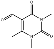 1,3,6-TRIMETHYL-2,4-DIOXO-1,2,3,4-TETRAHYDRO-PYRIMIDINE-5-CARBALDEHYDE 化学構造式