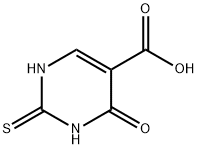 2-チオキソ-4-オキソ-1,3-ジヒドロピリミジン-5-カルボン酸 化学構造式