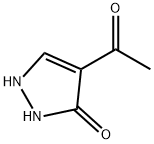 3H-Pyrazol-3-one, 4-acetyl-1,2-dihydro- (9CI) Struktur
