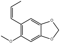 5-Methoxy-6-[(Z)-1-propenyl]-1,3-benzodioxole Struktur