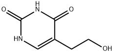 5-(2-ヒドロキシエチル)ピリミジン-2,4(1H,3H)-ジオン 化学構造式