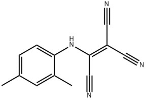 2-(2,4-キシリジノ)-1,1,2-エテントリカルボニトリル 化学構造式