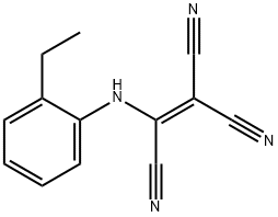 2-(2-エチルアニリノ)-1,1,2-エテントリカルボニトリル 化学構造式