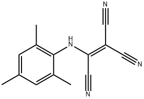 2-(2,4,6-Trimethylanilino)-1,1,2-ethenetricarbonitrile,23957-72-4,结构式