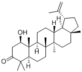 1β-ヒドロキシルパ-20(29)-エン-3-オン 化学構造式