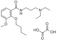 N-(3-Diethylaminopropyl)-2-butoxy-3-methoxybenzamide oxalate,23966-80-5,结构式