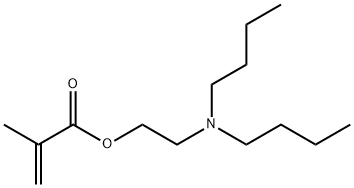 メタクリル酸2-ジブチルアミノエチル 化学構造式