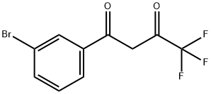 1-(3-BROMOPHENYL)-4,4,4-TRIFLUOROBUTANE-1,3-DIONE 化学構造式