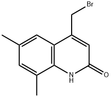 4-bromomethyl-6,8-dimethyl-2(1H)-quinolone Struktur