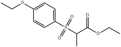 2-[(4-ETHOXYPHENYL)SULFONYL] PROPANOIC ACID ETHYL ESTER Structure