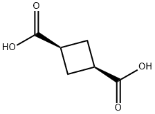 シクロブタン-1α,3α-ジカルボン酸 化学構造式
