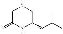 Piperazinone, 6-(2-methylpropyl)-, (6S)- (9CI) 结构式
