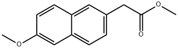 methyl 6-methoxynaphthalene-2-acetate Struktur