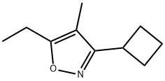 Isoxazole, 3-cyclobutyl-5-ethyl-4-methyl- (8CI) Structure