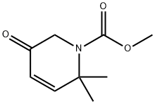 1(2H)-Pyridinecarboxylic  acid,  5,6-dihydro-2,2-dimethyl-5-oxo-,  methyl  ester Struktur