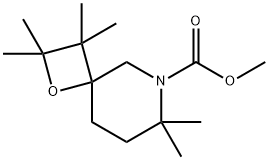 1-Oxa-6-azaspiro[3.5]nonane-6-carboxylic acid, 2,2,3,3,7,7-hexaMethyl-, Methyl ester Struktur