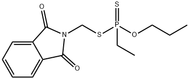 Ethylphosphonodithioic acid S-[(1,3-dihydro-1,3-dioxo-2H-isoindol-2-yl)methyl]O-propyl ester Struktur