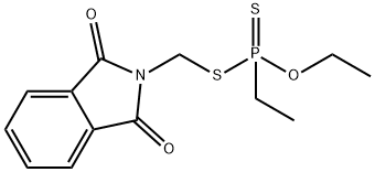 Ethylphosphonodithioic acid O-ethyl S-[(1,3-dihydro-1,3-dioxo-2H-isoindol-2-yl)methyl] ester,24017-24-1,结构式