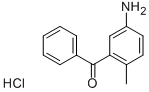(5-AMINO-2-METHYL-PHENYL)-PHENYL-METHANONE HYDROCHLORIDE Struktur