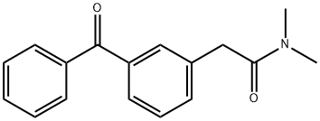 2-(3-Benzoylphenyl)-N,N-dimethylacetamide Structure