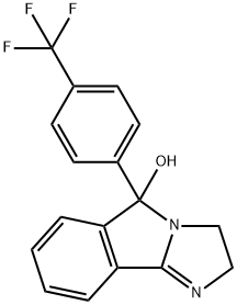 2,5-Dihydro-5-[4-(trifluoromethyl)phenyl]-3H-imidazo[2,1-a]isoindol-5-ol Struktur