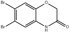 6,7-DIBROMO-(2H)-1,4-BENZOXAZINE-3(4H)-ONE Struktur
