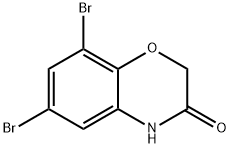 6,8-DIBROMO-2H-1,4-BENZOXAZIN-3-ONE 化学構造式